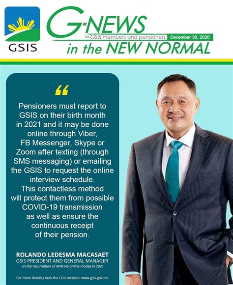 GSIS will resume the Annual .